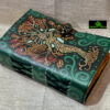 0340CRH- 5"-7" HAND MADE PAPER LEATHER DIARY U V PRINT